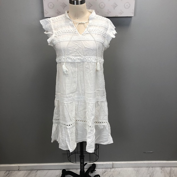 White midi dress size S e99-14 - Picture 2 of 7